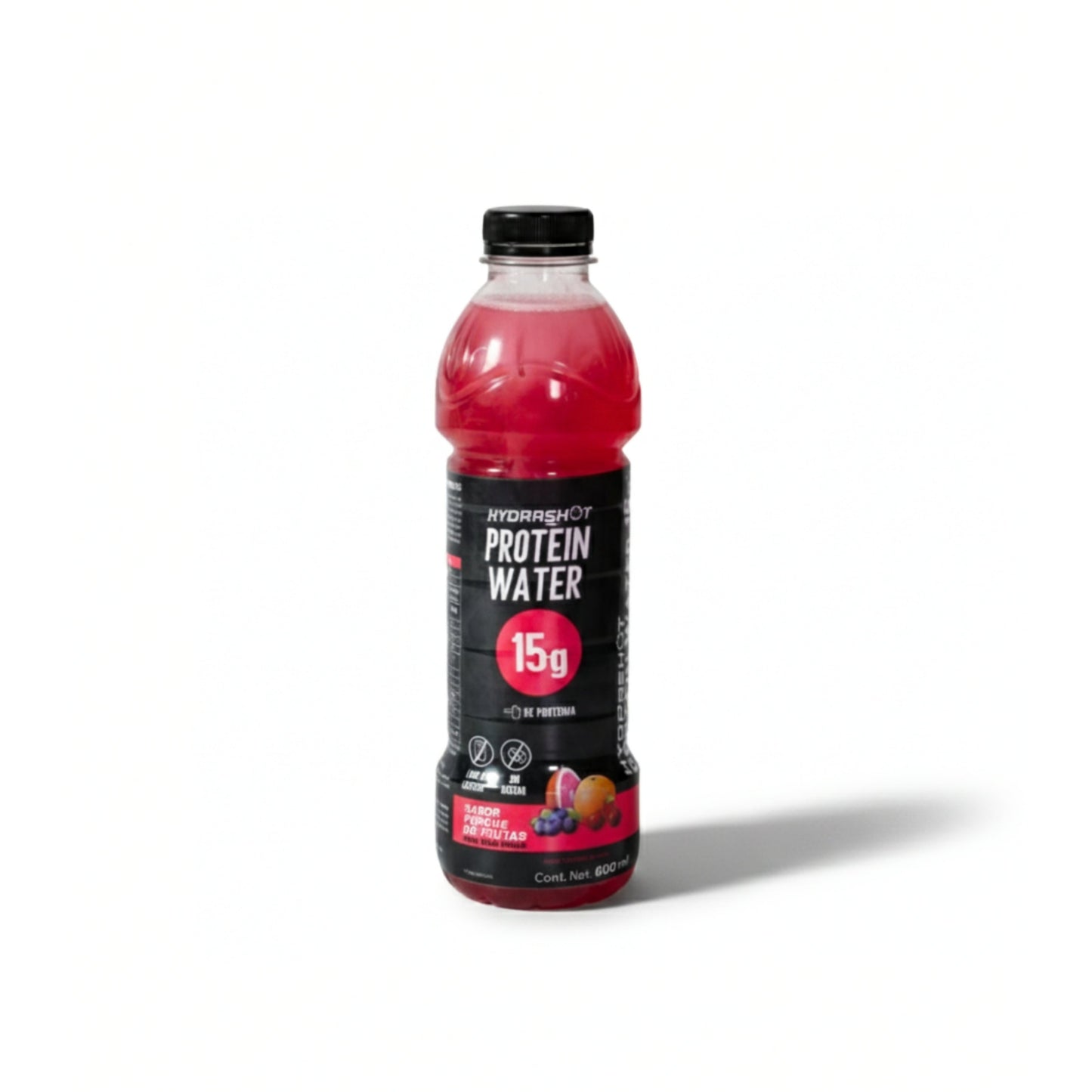 Hydrashot Protein Water 15g Sabor Ponche de Frutas